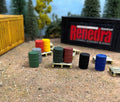 Renedra Ltd Generic Scenery & Bases 1/56 (28mm) Scale Model Oil Drums x8 REN-OIL