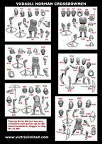 Victrix Warriors Of The Dark Ages 28mm Hard Plastic Norman Crossbowmen - VXDA011