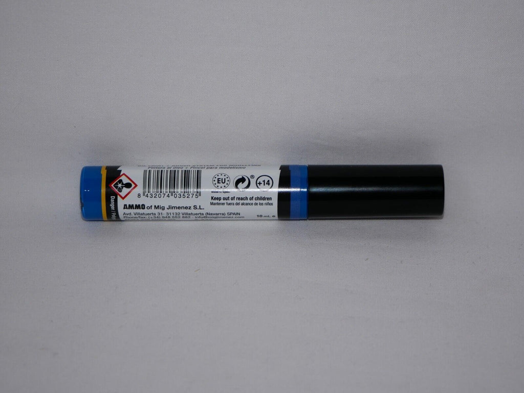 Ammo By Mig Jimenez Marine Blue Oilbrusher With Fine Brush Applicator A.MIG-3527