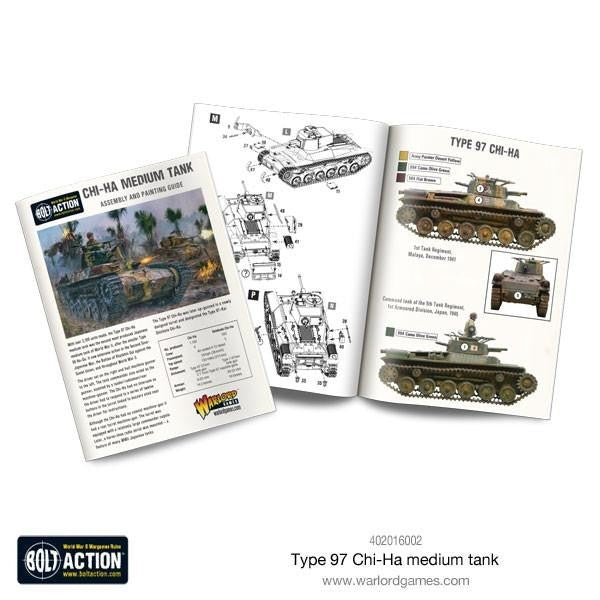 Warlord Games Bolt Action 1:56 Scale WWII Type 97 CHI-HA Medium Tank - 402016002