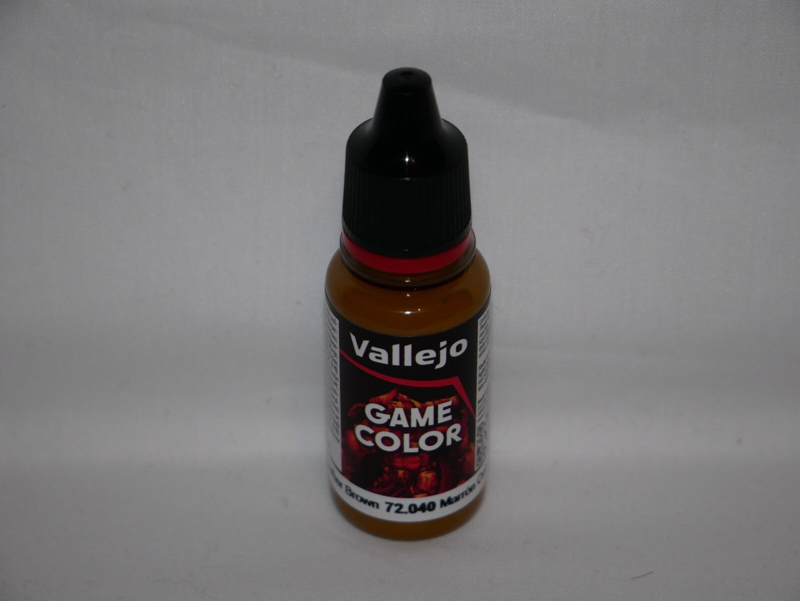 Vallejo Game Color Acrylics Leather Brown 18ml/0.6 fl oz Dropper Bottle - 72.040