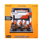 Burago 1:43 McLaren MCL39 Australian GP 2025 L.Norris Pit Pass Diorma Playset - #18-38457N