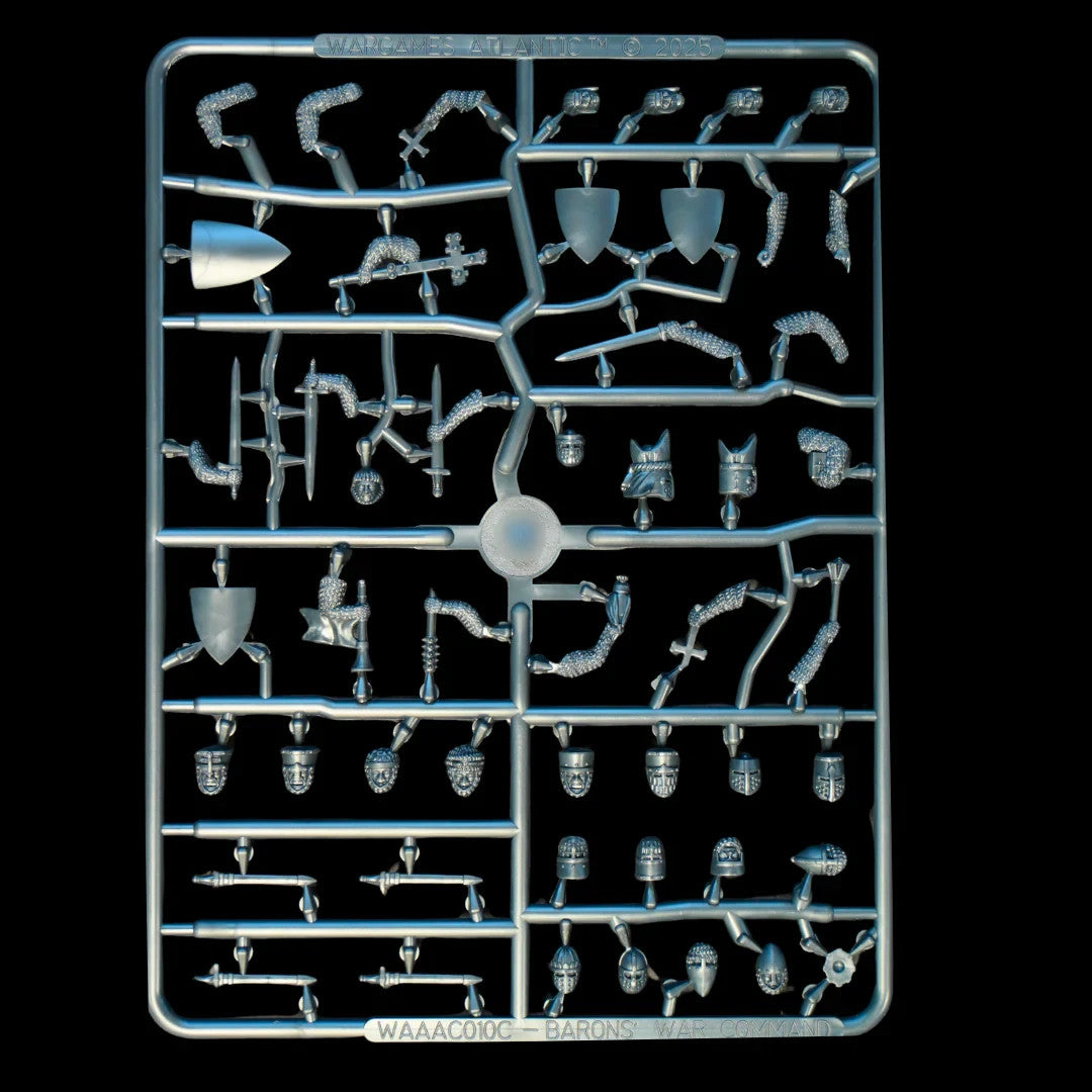 Wargames Atlantic The Barons' War 28mm Mounted Knight Command 1150-1320 - WAAAC011