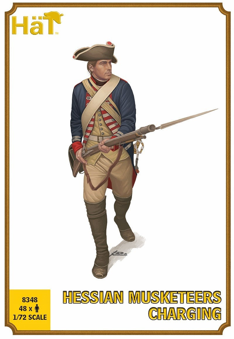 Hat Industrie 1:72 American War Of Independence Hessian Musketeers Charging - 8348
