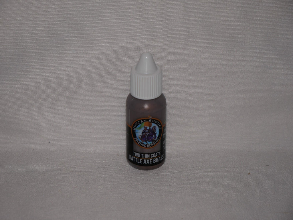 Duncan Rhodes Painting Academy Two Thin Coats Battle Axe Brass 15ml Bottle 10107