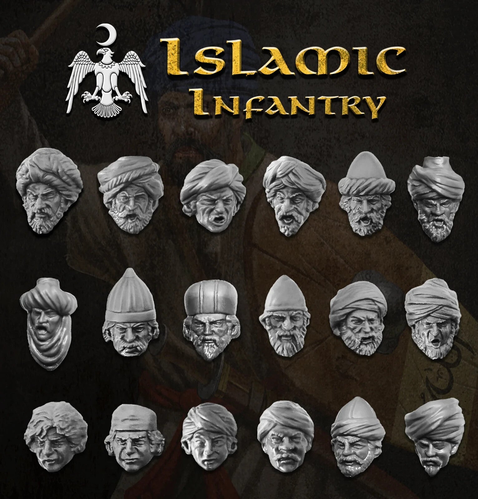 Victrix Medieval Warriors 28mm Scale Hard Plastic Islamic Infantry Models VXM002