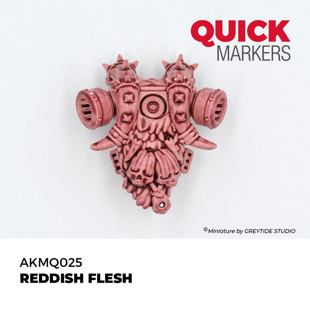 AK Interactive Acrylic Quick Gen Markers For Tabletop Wargaming Reddish Flesh - AKMQ025