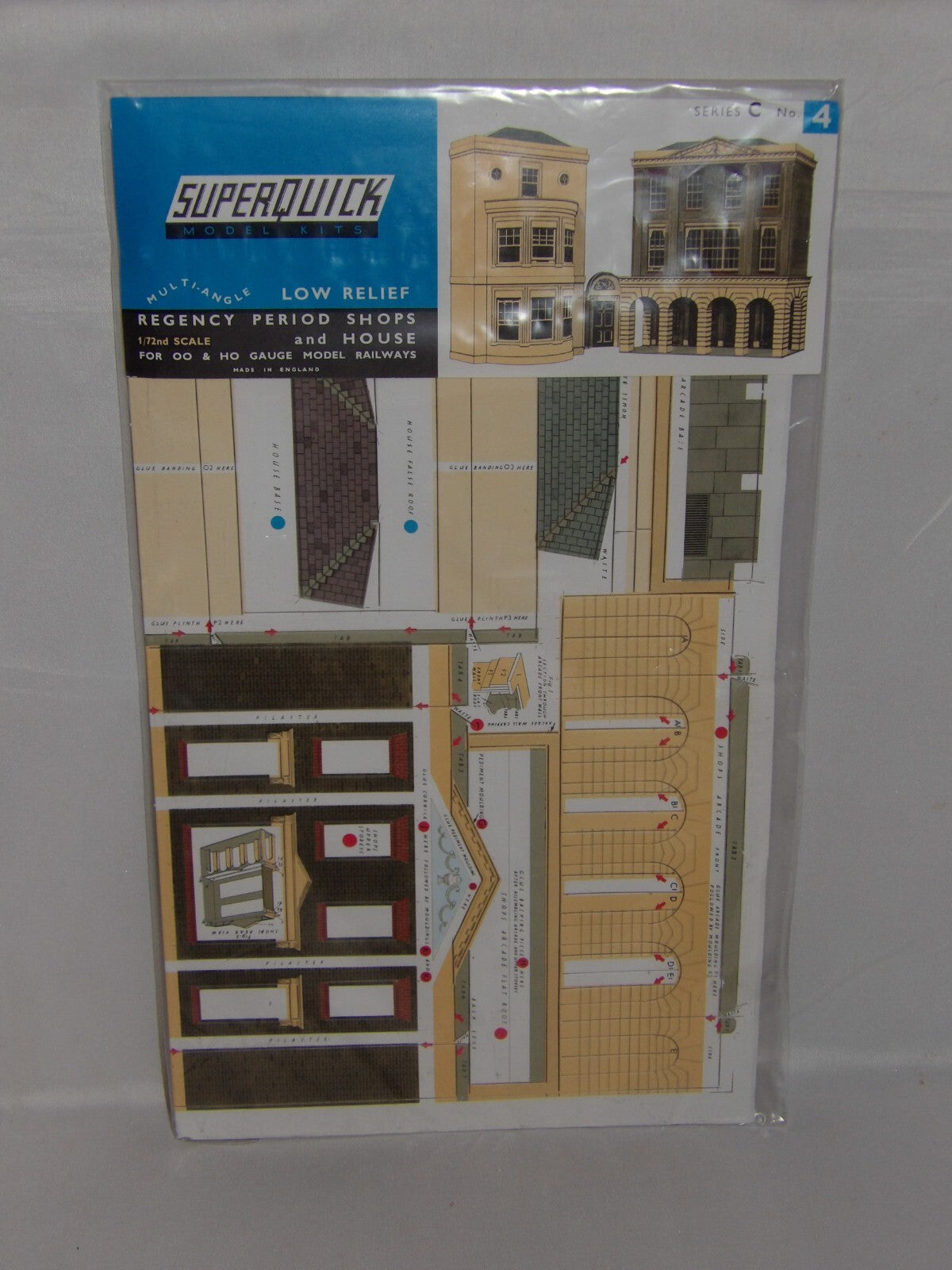 Superquick Low Relief Model Kits 1:76 Scale Period Shops And House SQC4