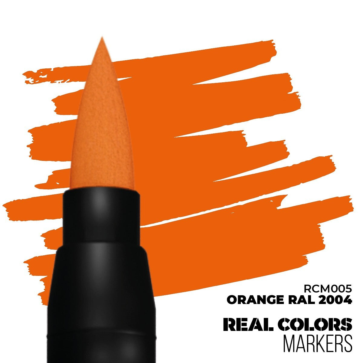 AK Interactive Real Colors Acrylic Fast Dry Marker Pens Orange RAL 2004 - RCM005