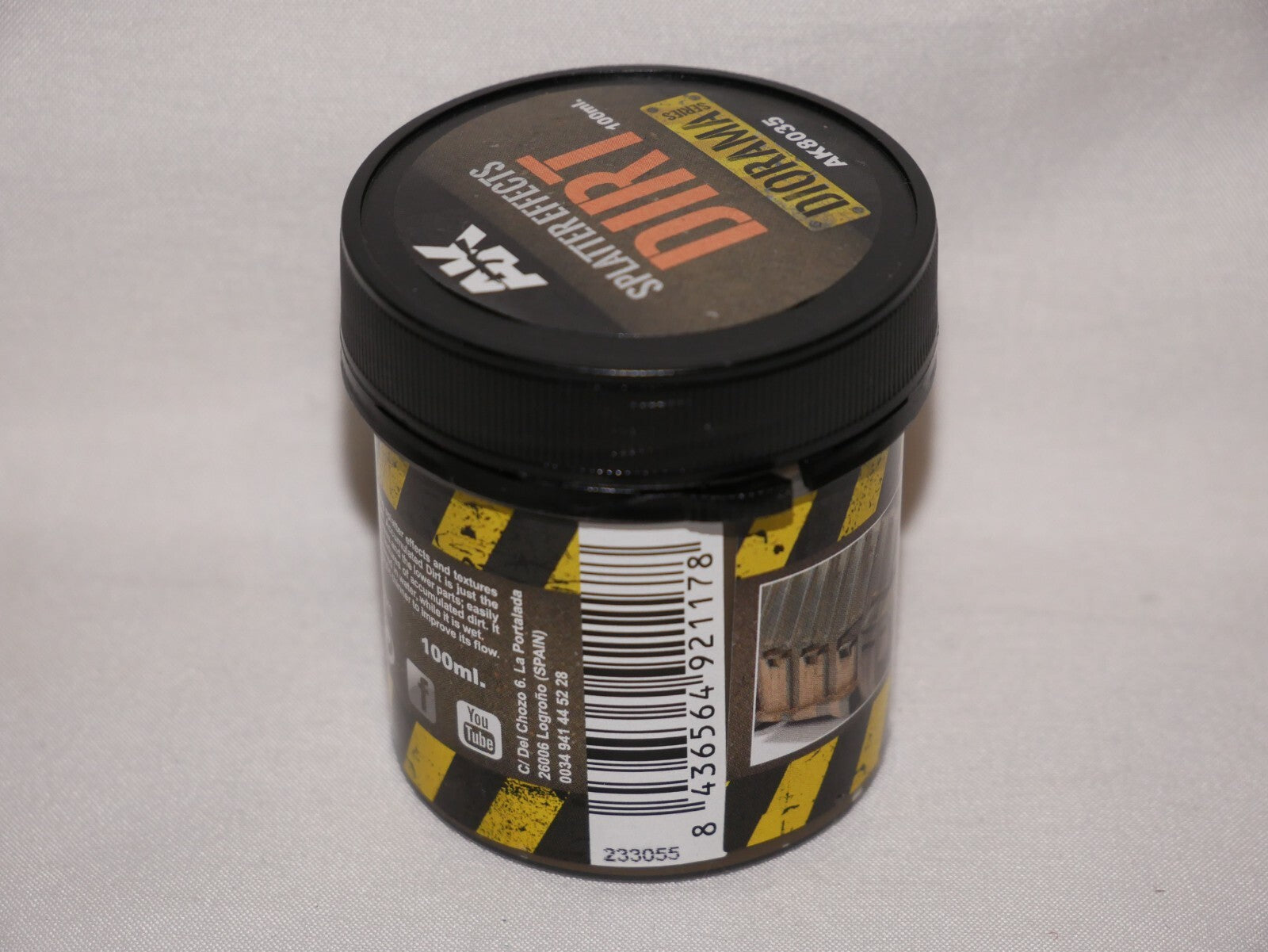 AK Interactive Diorama Series Dirt Splatter Effects Acrylic 100ml Tub - AK8035