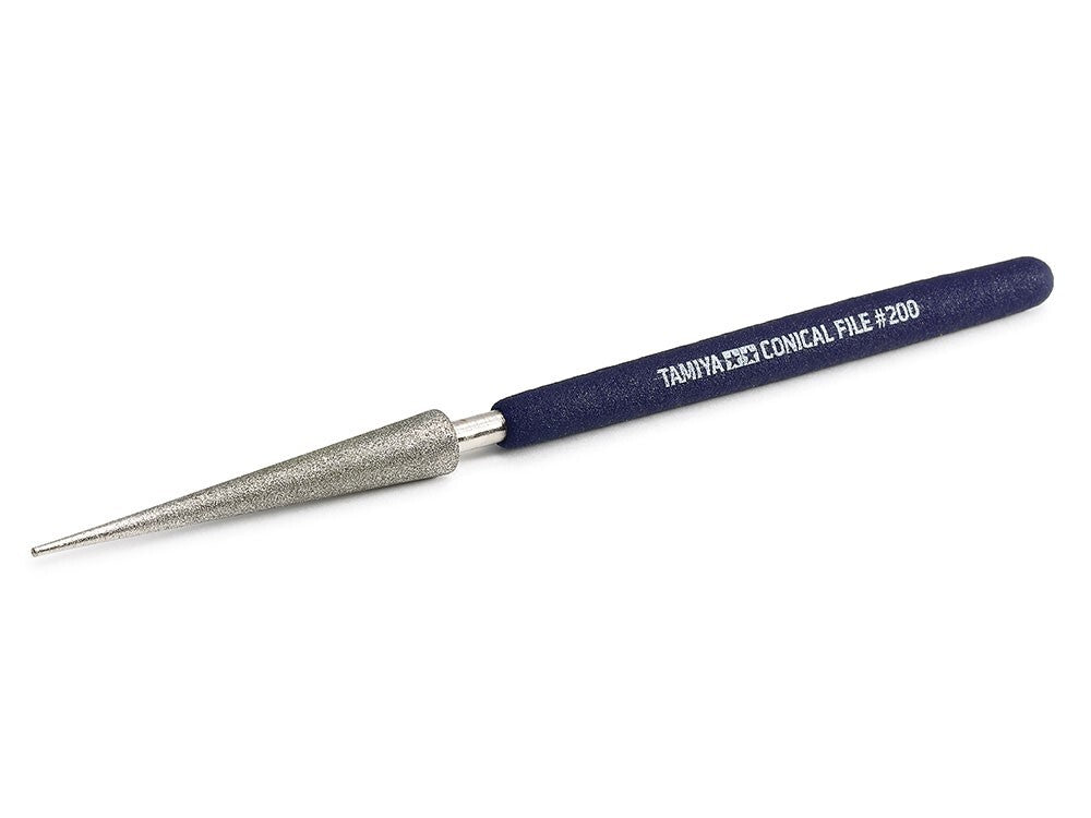 Tamiya Craft Tools Series 164 Conical Diamond File #200 Grade For Models - 74164
