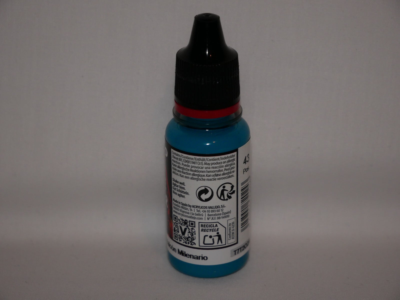 Vallejo Game Color Acrylic Range Turquois 18ml/0.6 fl oz Dropper Bottle - 72.024