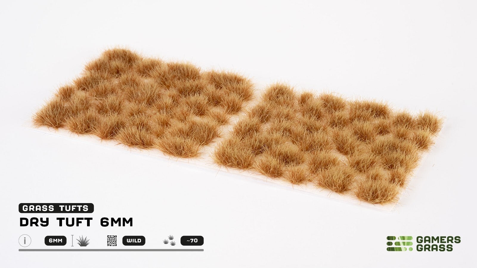 Gamers Grass Wild Dry 6mm Tufts For Wargaming Mini Bases (75) Per Pack - GG6-DT