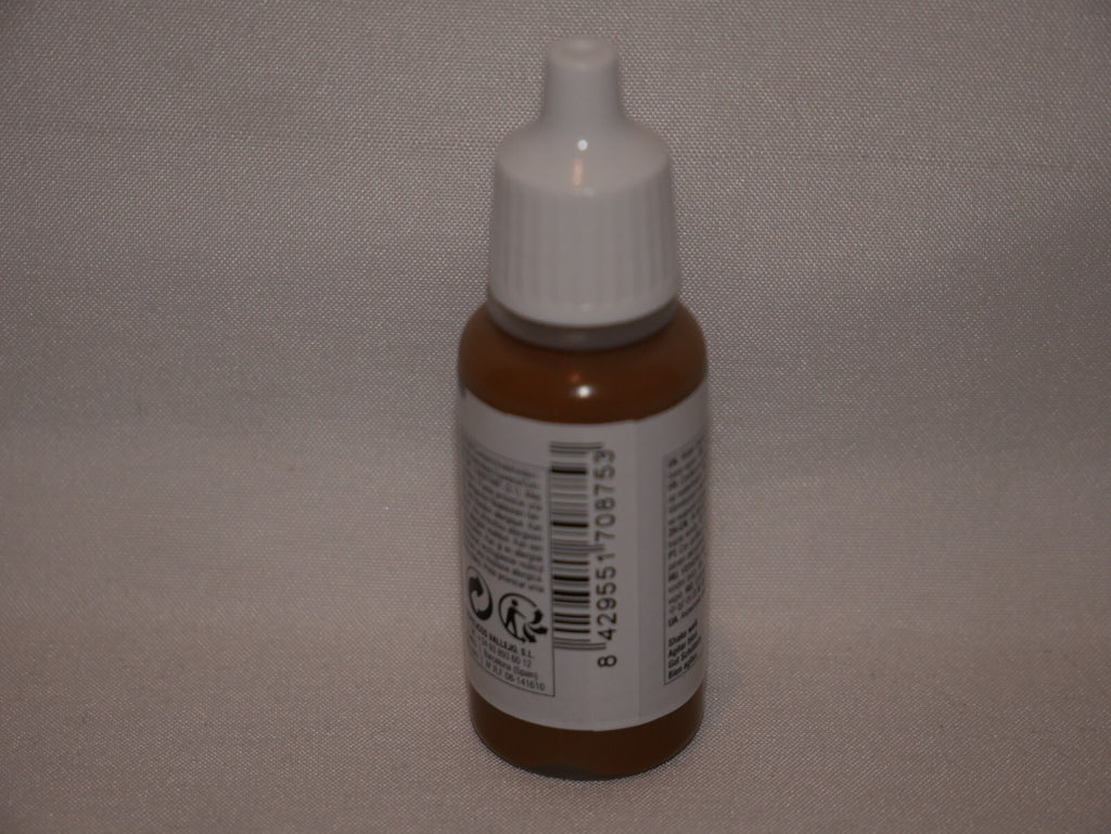 Vallejo Model Color Beige Brown Acrylic 17ml/0.57 fl oz Dropper Bottle - 70.875
