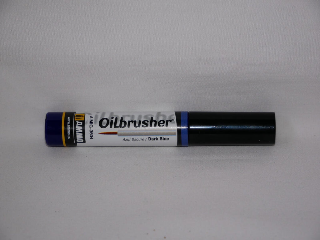 Ammo By Mig Jimenez Dark Blue Oilbrusher With Fine Brush Applicator - A.MIG-3504