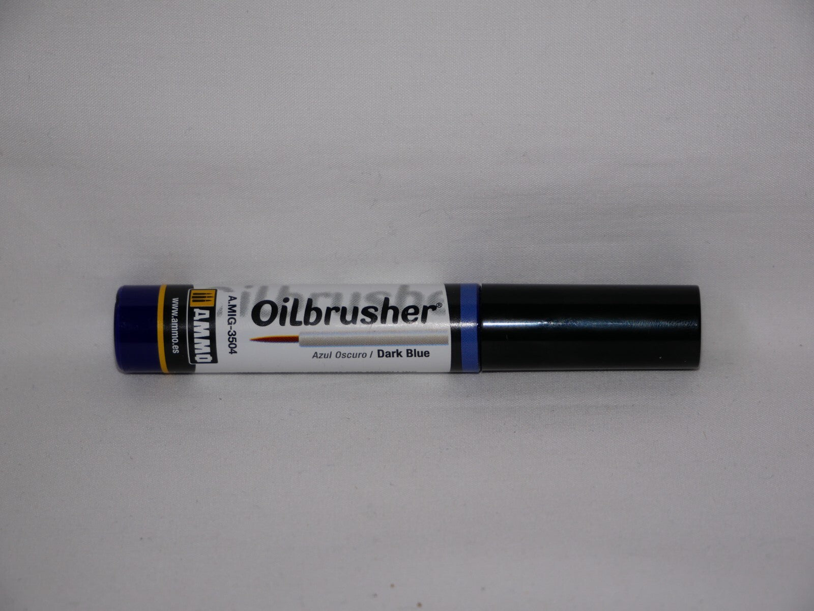 Ammo By Mig Jimenez Dark Blue Oilbrusher With Fine Brush Applicator - A.MIG-3504