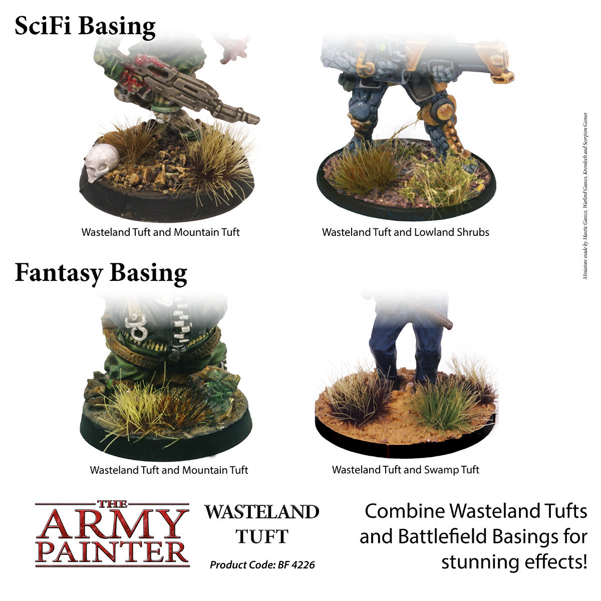 The Army Painter Battlefields Wasteland Tufts For Wargaming (77) Per Pack BF4226