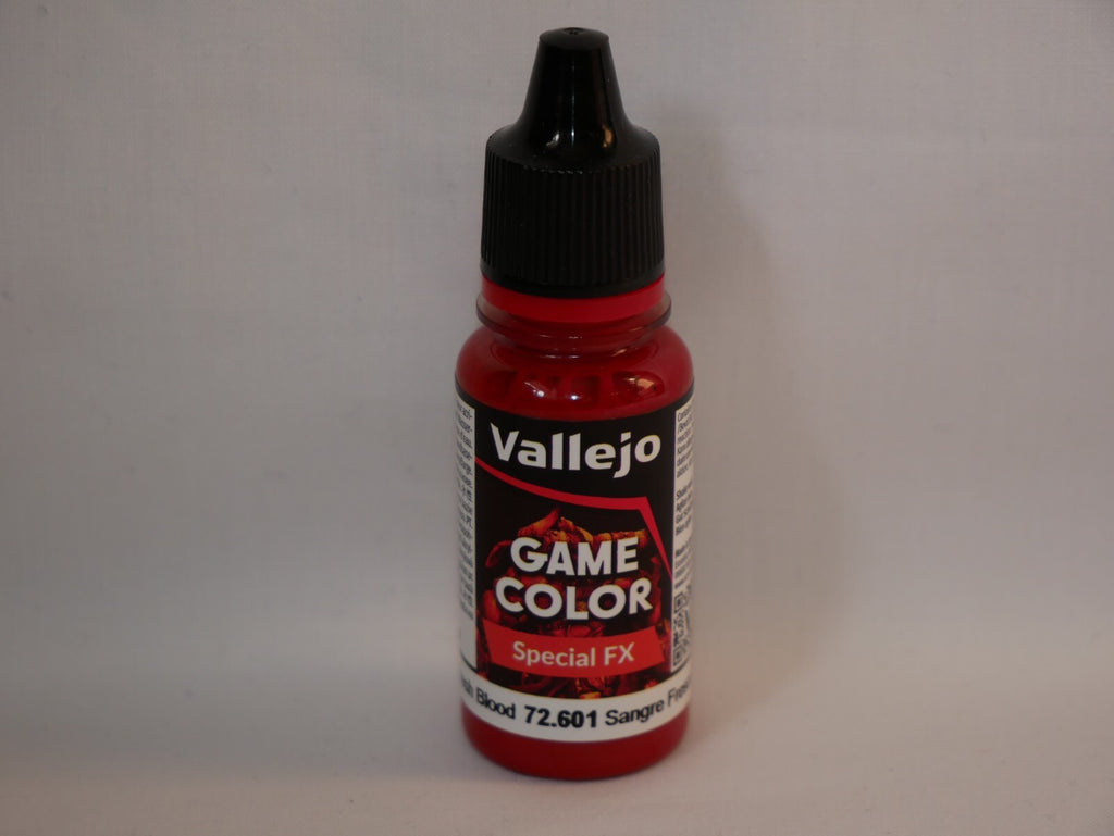 Vallejo Game Color Special FX Fresh Blood 18ml/0.6 fl oz Dropper Bottle - 72.601