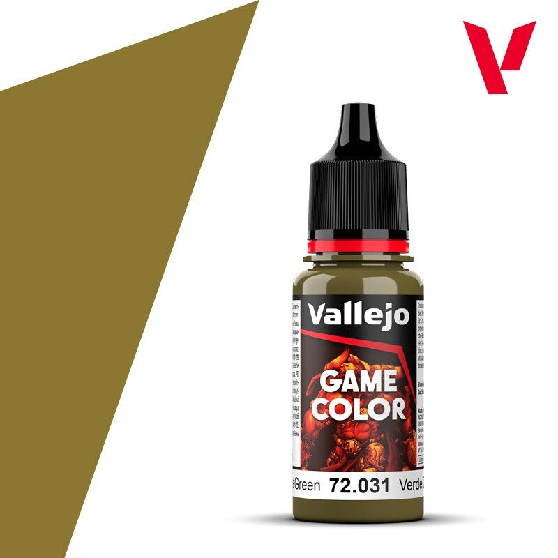 Vallejo Game Color Acrylic Camouflage Green 18ml/0.6 fl oz Dropper Bottle 72.031