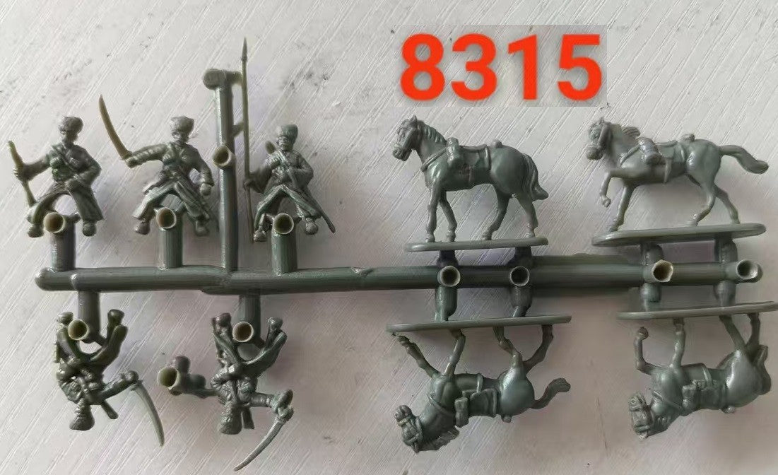 Hat Industrie 1:72 Scale World War 1 (WW1) Russian Cossacks Plastic Models - 8315