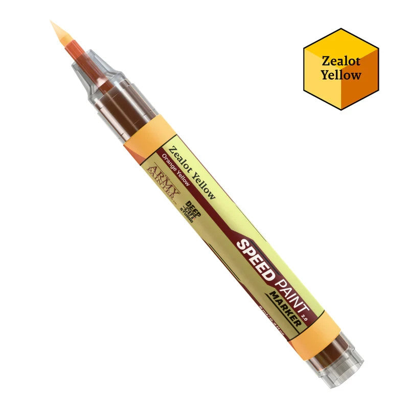 Army Painter Speedpaint 2.0 Felt Tip Tech Acrylic Marker Zealot Yellow - SM1023