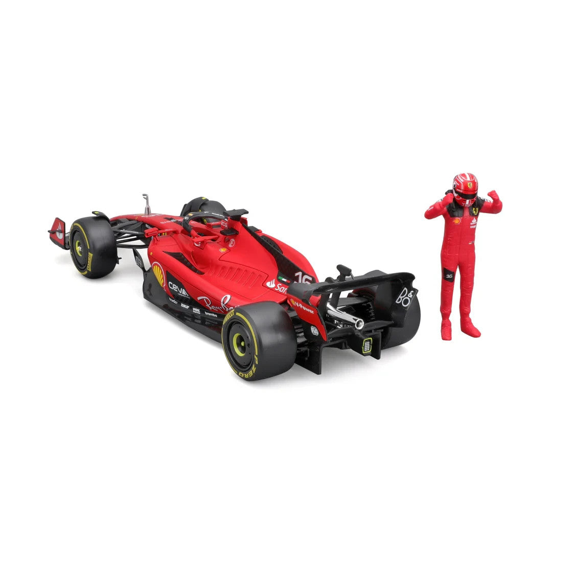 Burago 1:24 Scuderia Ferrari F1 SF-23 No.16 Charles Leclerc Figure - #18-26809