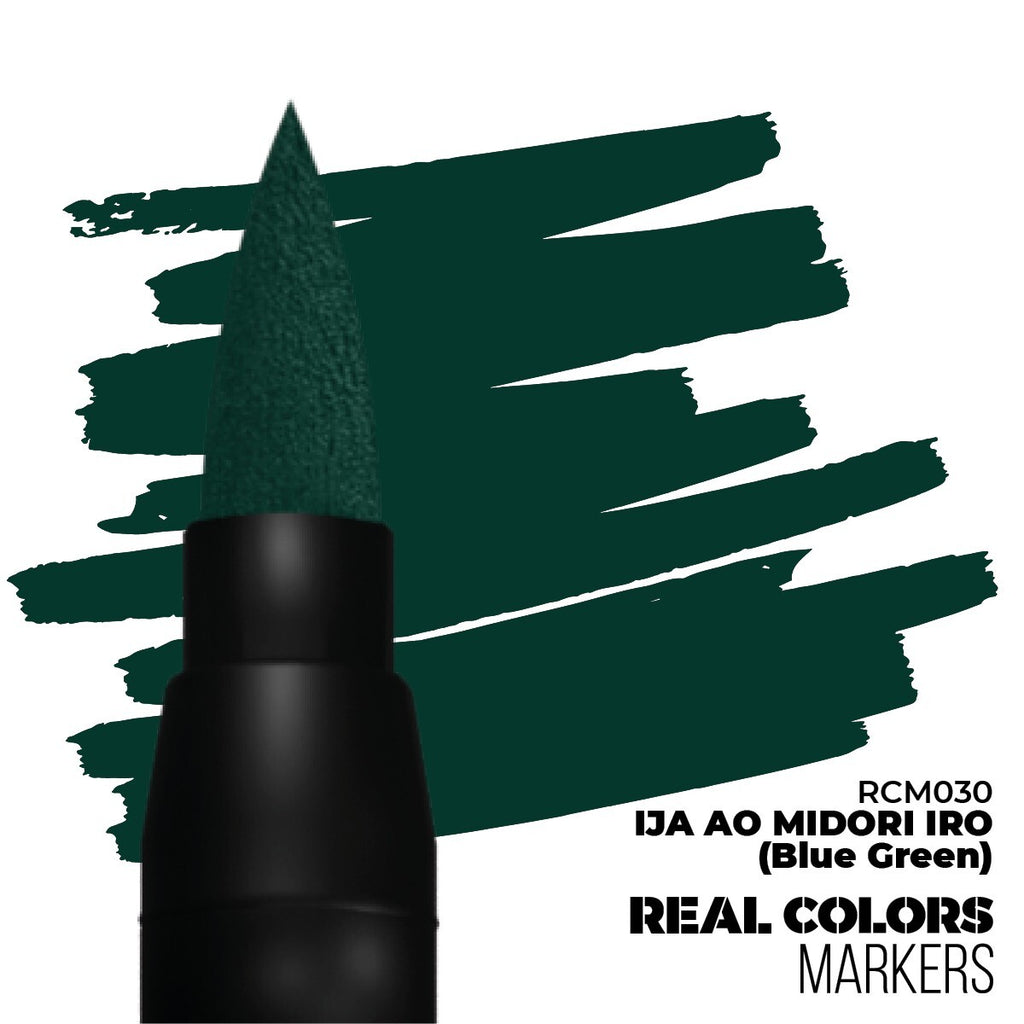 AK Interactive Real Colors Acrylic Markers IJA Ao Midori Iro (Blue Green) RCM030