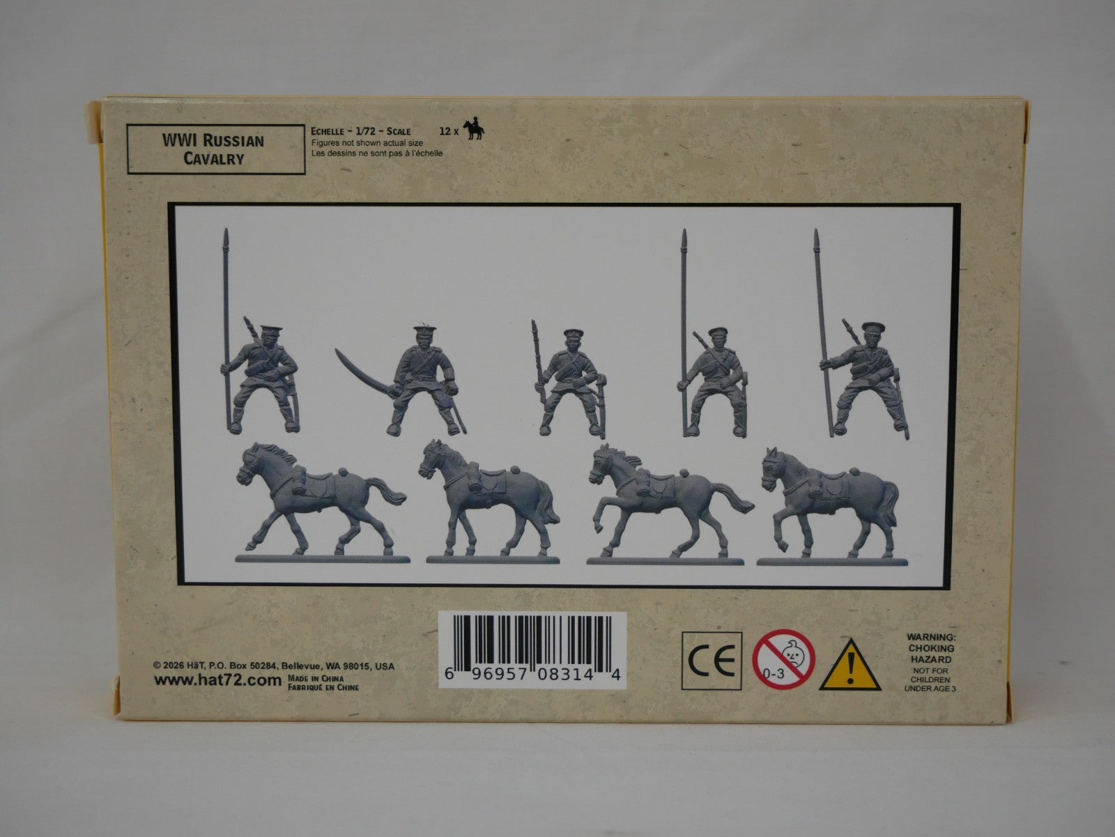 Hat Industrie 1:72 Scale World War 1 (WW1) Russian Cavalry Plastic Models - 8314
