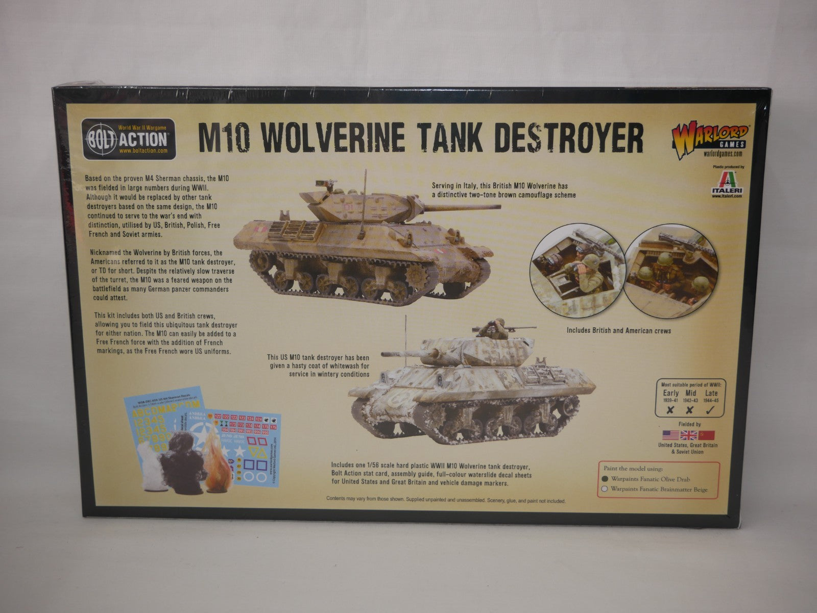 Warlord Games Bolt Action 1:56 Scale US M10 Wolverine Tank Destroyer - 402013007