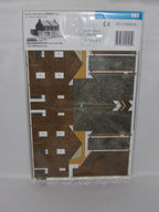 Superquick Low Relief Model Kits 1:76 Scale Four Red Brick Terrace Backs SQC5