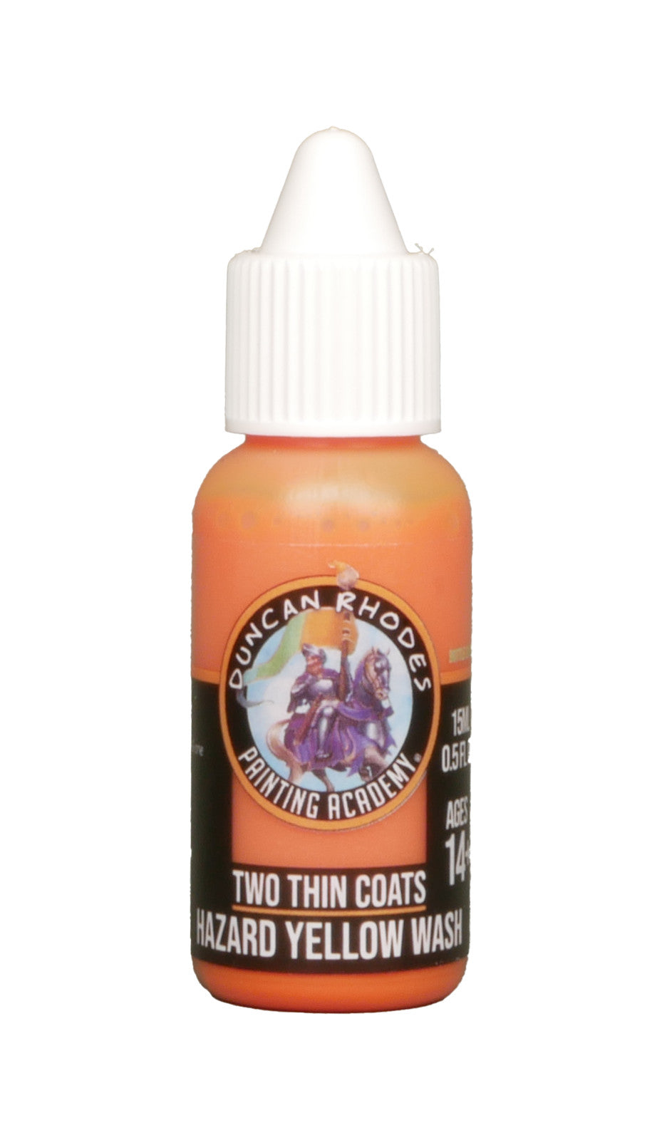Duncan Rhodes Painting Academy 'Two Thin Coats' Hazard Yellow Wash 15ml - 10176