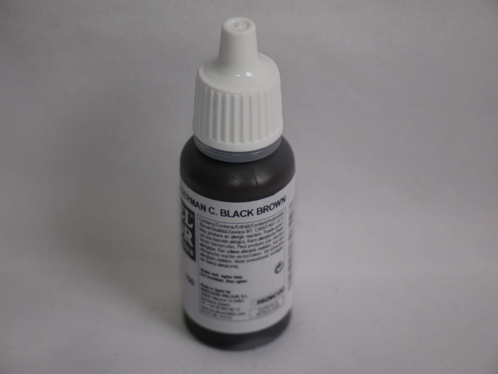 Vallejo Model Color German Camouflage Black Brown Acrylic 17ml Dropper - 70.822