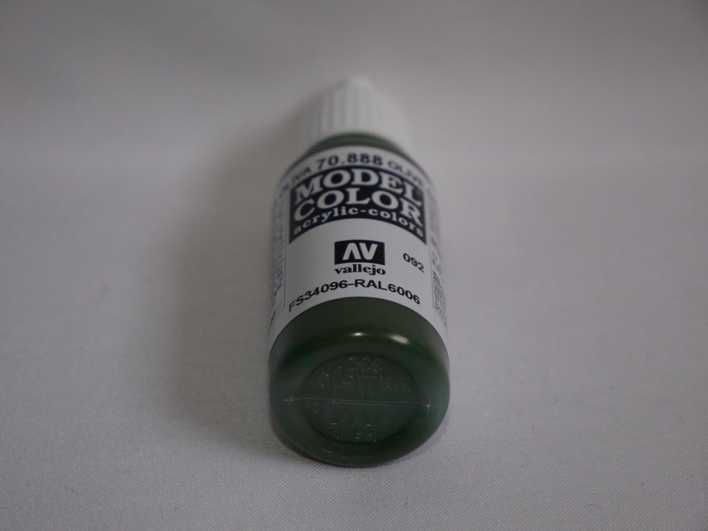 Vallejo Model Color Olive Grey Acrylic 17ml/0.57 fl oz Dropper Bottle - 70.888