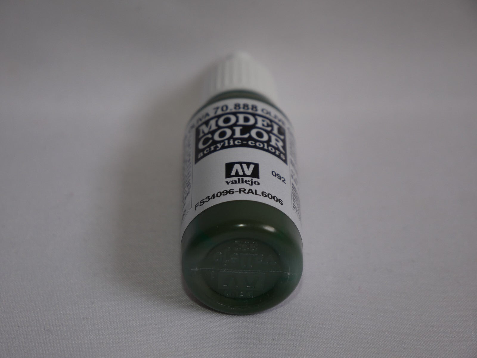 Vallejo Model Color Olive Grey Acrylic 17ml/0.57 fl oz Dropper Bottle - 70.888