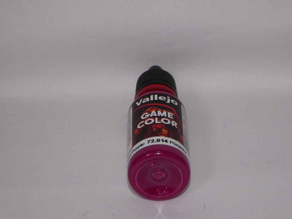 Vallejo Game Color Acrylic Warlord Purple 18ml/0.6 fl oz Dropper Bottle - 72.014