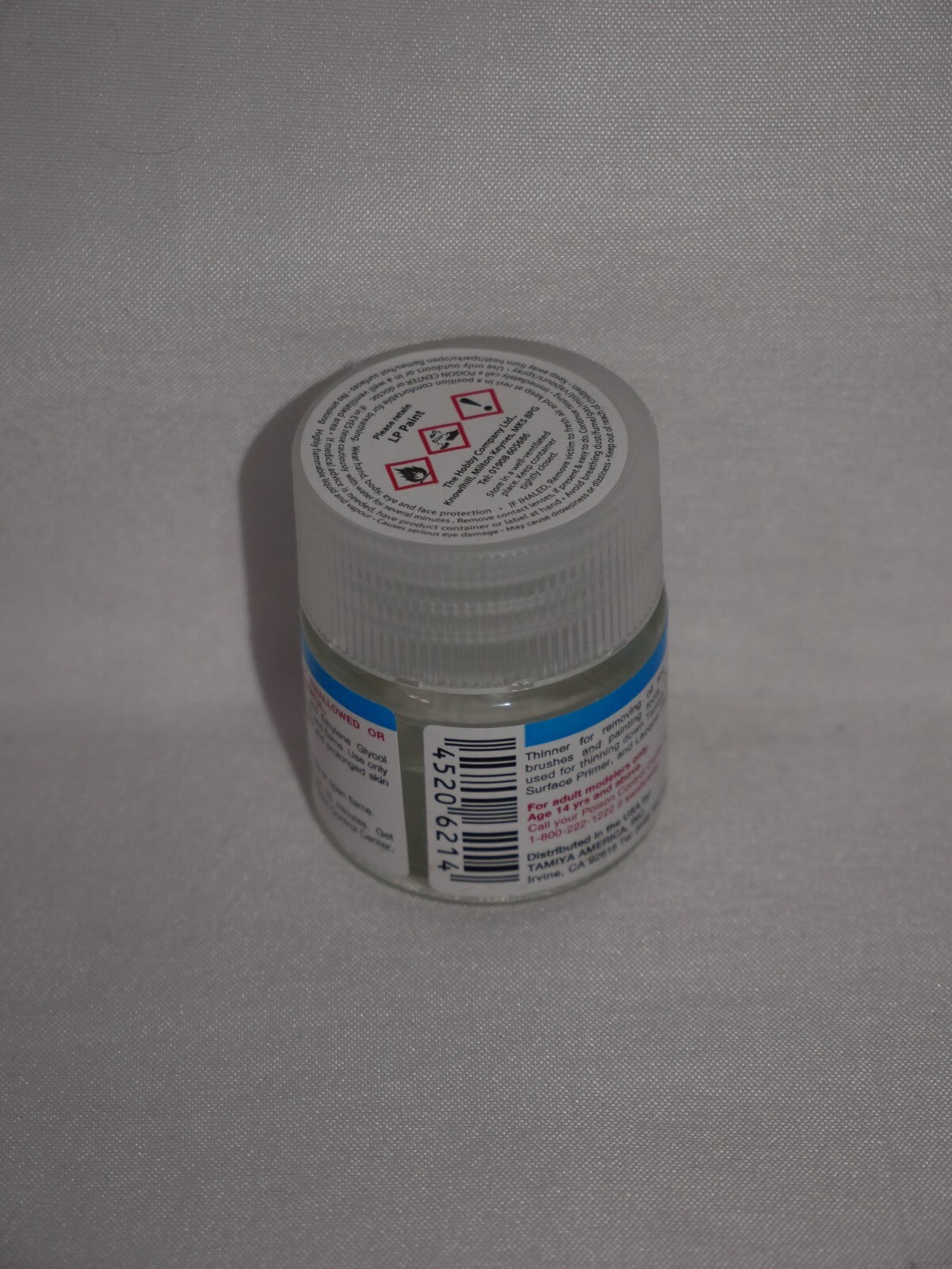Tamiya Color Modeling Paint LP-10 Lacquer Thinner & Cleaner 10ml Glass Jar 82110