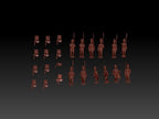 Hat Industrie 1:72 Scale Napoleonic Austrians Infantry (Advancing) Figures - 8164