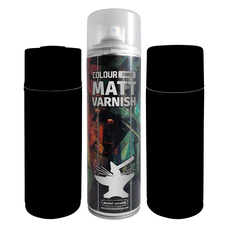 Colour Forge Hobby Supplies Matt Varnish Model Primer 500ml Aerosol Spray Can