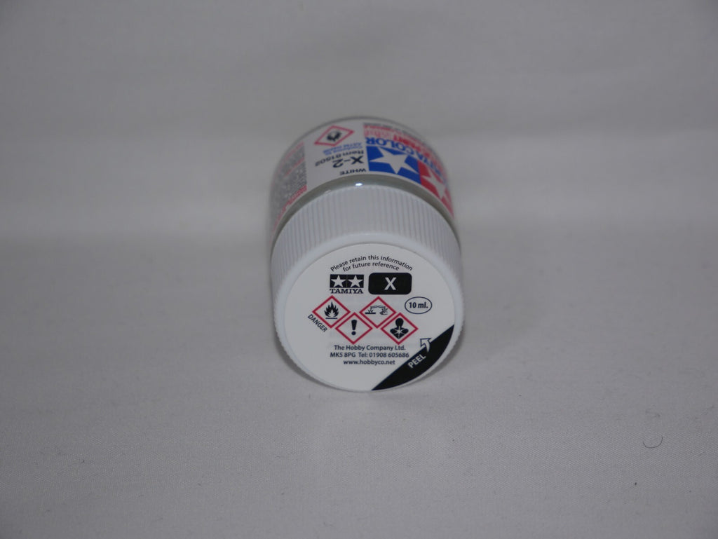 Tamiya Color Acrylic Modeling Paint Mini X-2 White 10ml (1/3oz) Glass Jar 81502
