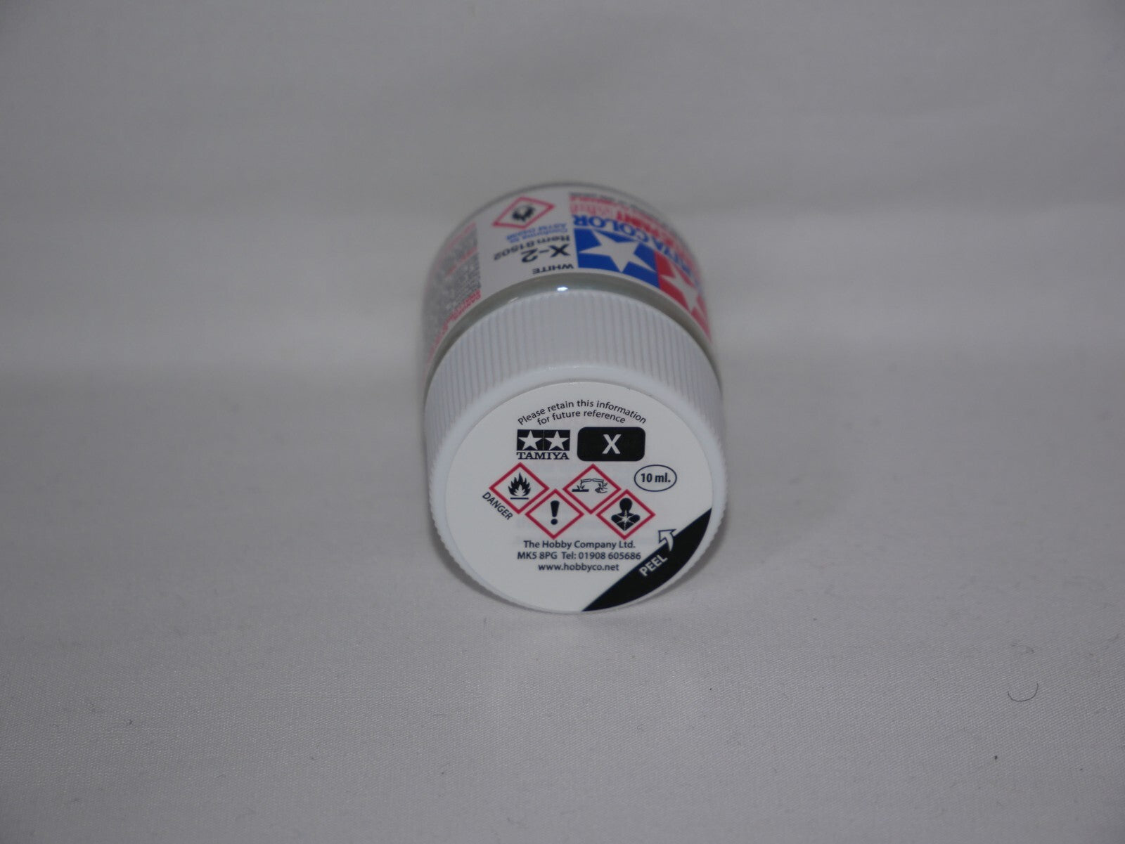 Tamiya Color Acrylic Modeling Paint Mini X-2 White 10ml (1/3oz) Glass Jar 81502