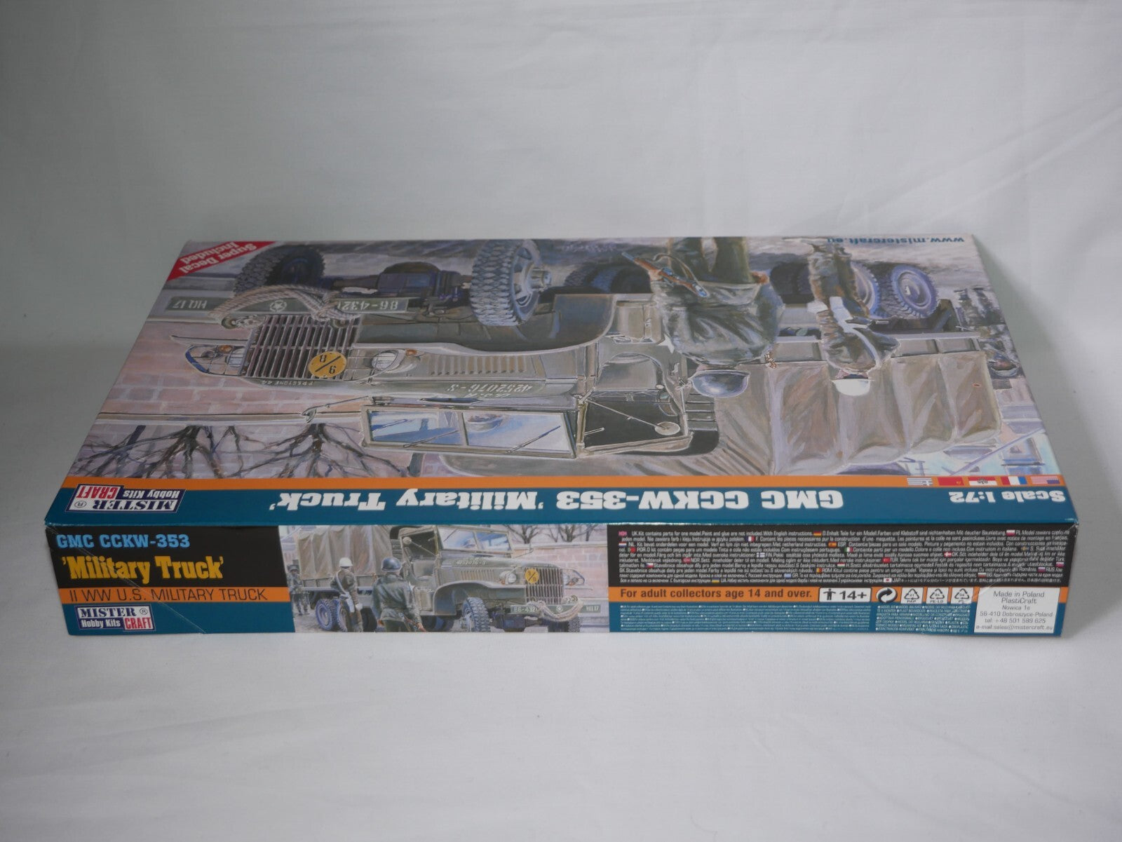 MisterCraft Hobby Kits 1:72 Scale (E-98) GMC CCKW-353 'Military Truck' - 050986