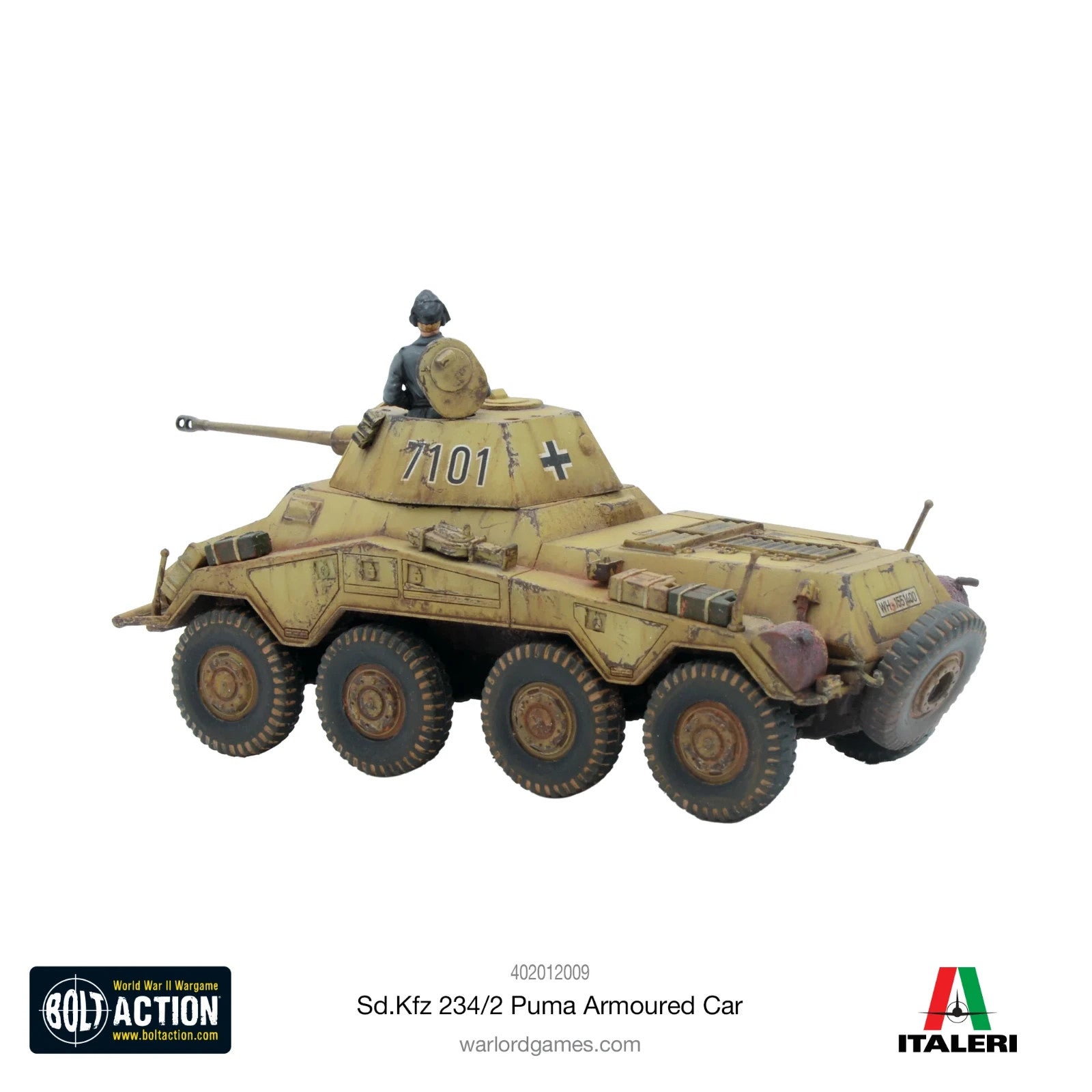 Warlord Games Bolt Action 1:56 Scale SD.KFZ 234/2 Puma Armoured Car - 402012009
