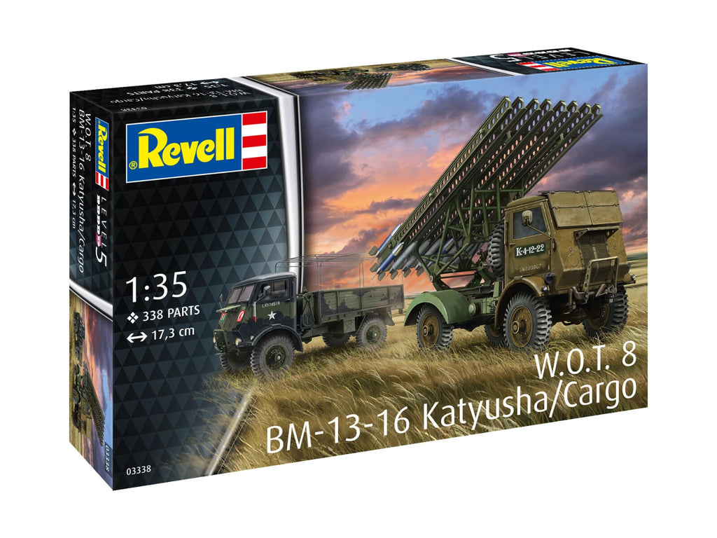 Revell 1:35 Scale Soviet WOT 8 BM-13-16 Katyusha/Cargo Kit Skill Level 5 - 03338
