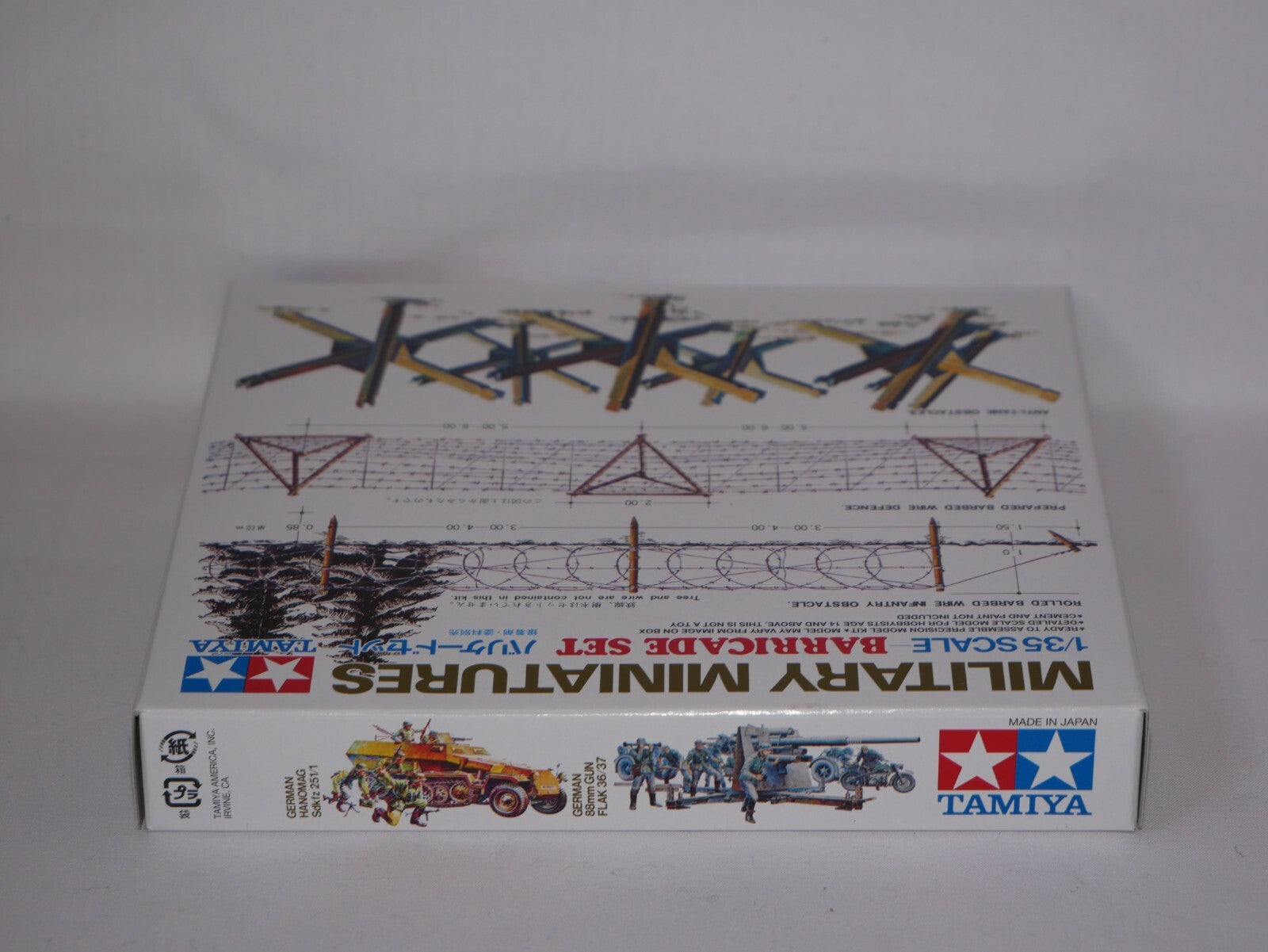 Tamiya Military Miniatures 1:35 Scale Plastic Tank Barricade Model Set - 35027