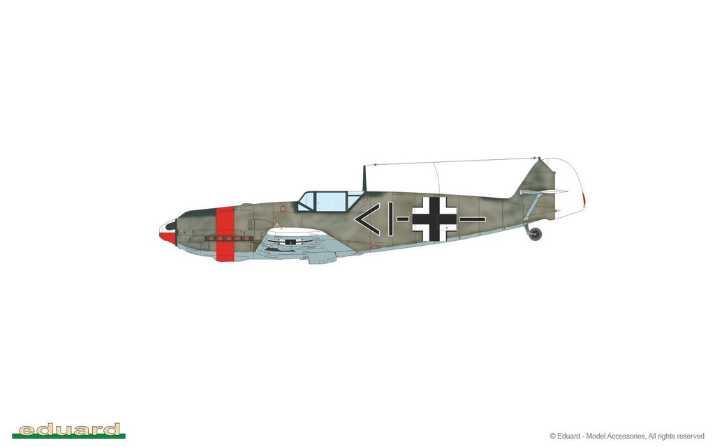 Eduard 1:48 Scale WWII Messerschmitt Bf 109E-4 Weekend Edition Model Kit - 84196
