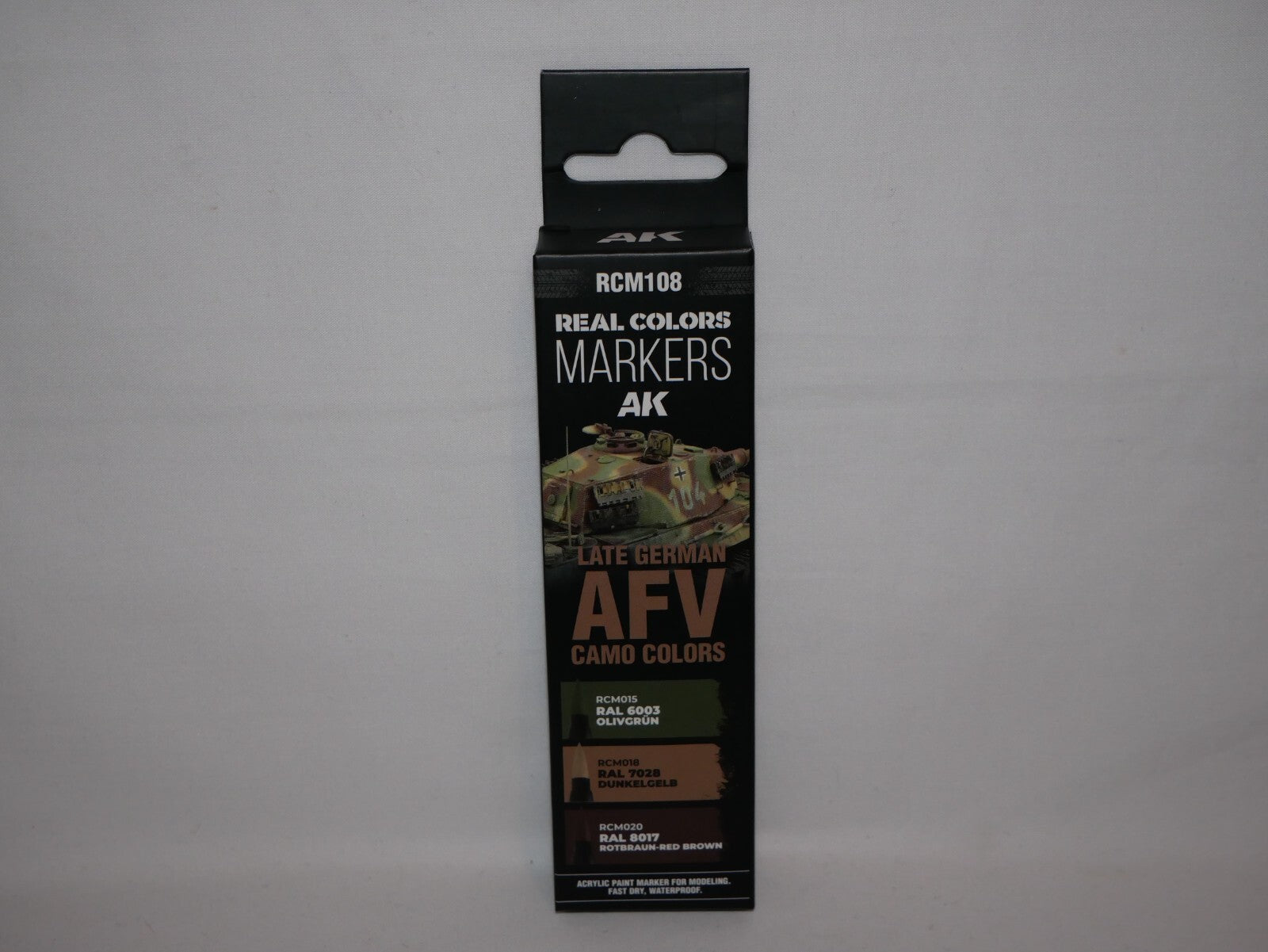 AK Interactive Real Color Markers Late German AFV Camo Colors 3 Piece Set RCM108