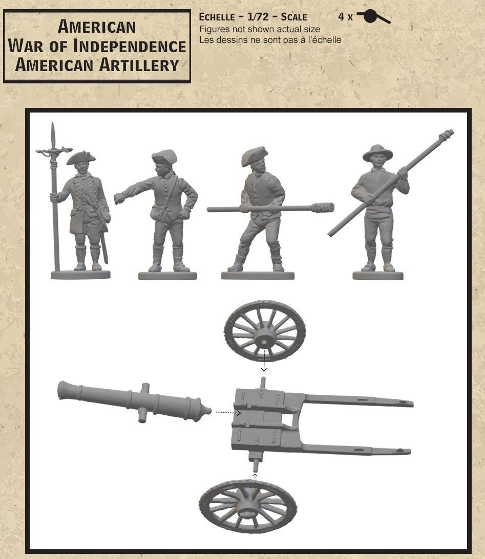 Hat Industrie 1:72 Scale American War Of Independence American Artillery - 8344