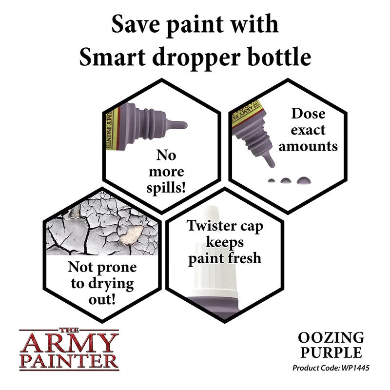 The Army Painter Acrylic Warpaints Oozing Purple 18ml Dropper Bottle - WP1445