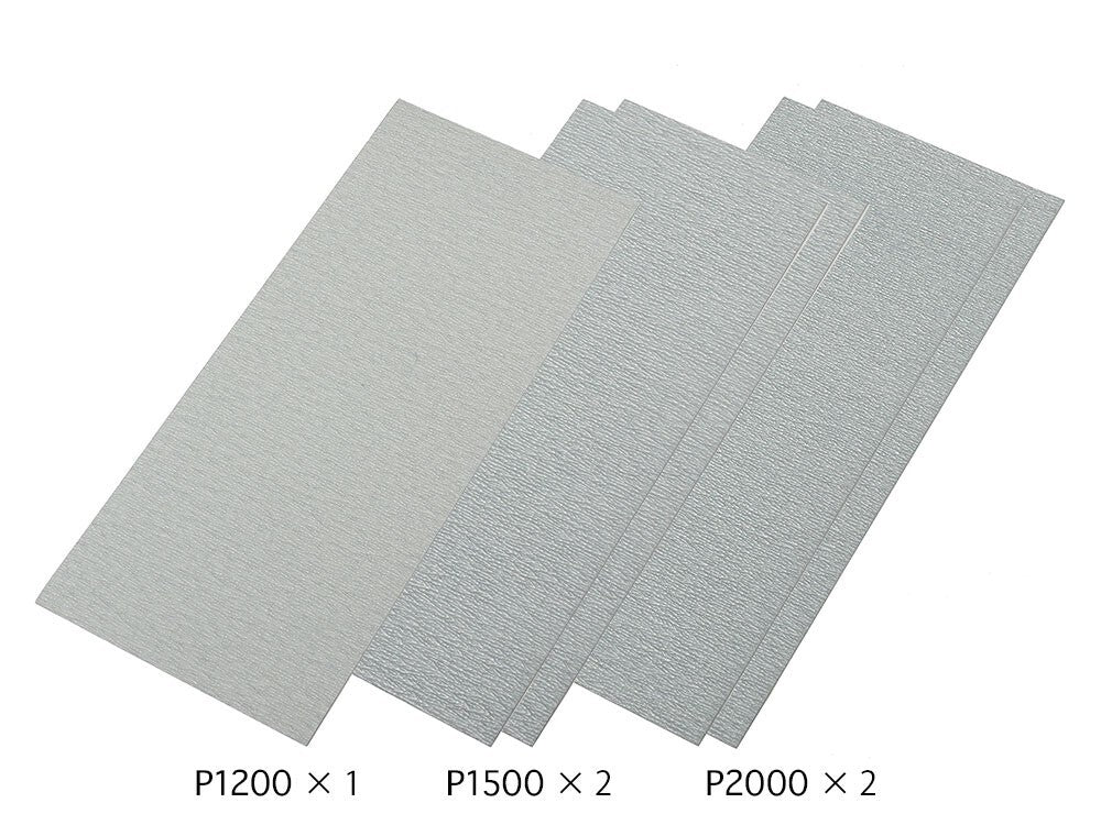 Tamiya Finishing Abrasives Wet & Dry (Ultra Fine Set) Clog Resistant Type 87024