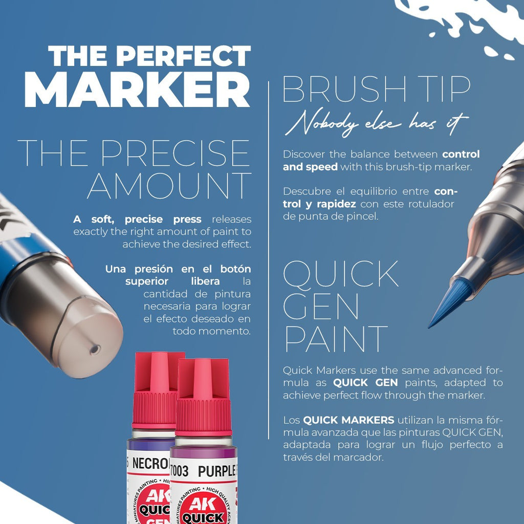 AK Interactive Acrylic Quick Gen Markers For Tabletop Games Jade Green - AKMQ007